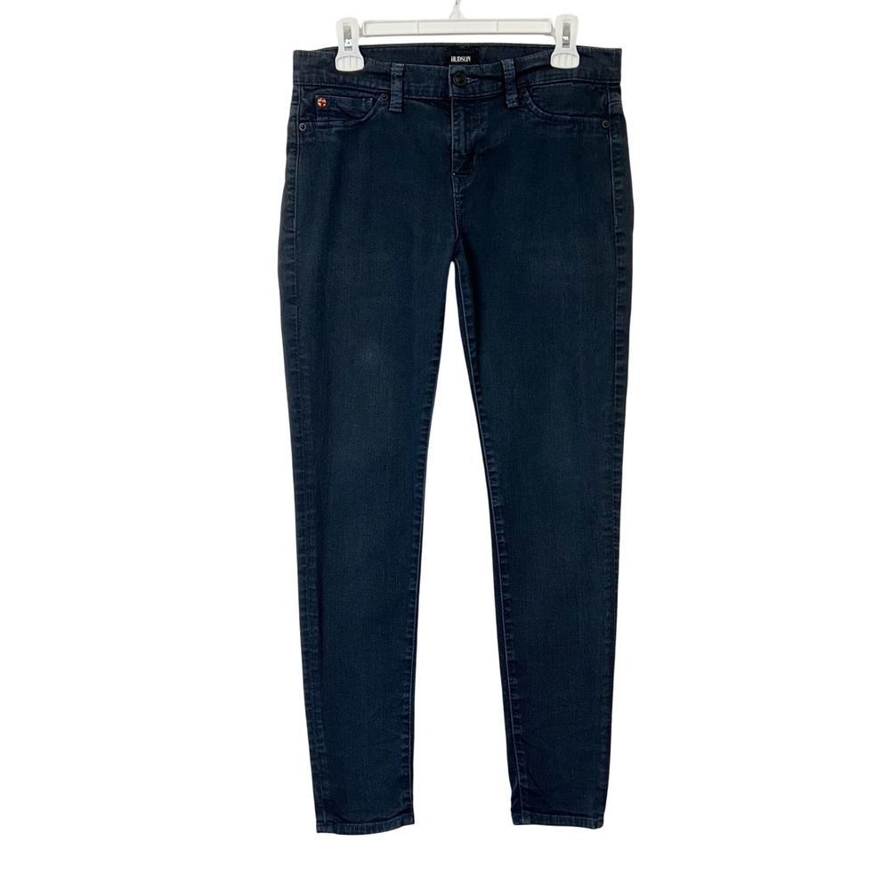 Hudson Nico Super Skinny Mid Rise Jeans Women's Size 28 Midnight Dark Wash‎